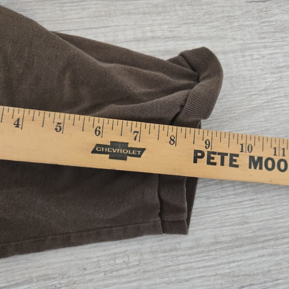 Vintage Avirex T Shirt Mens Large 18/20 Brown Y2K Hip Jop Urban Naturally Distre - Picture 6 of 6
